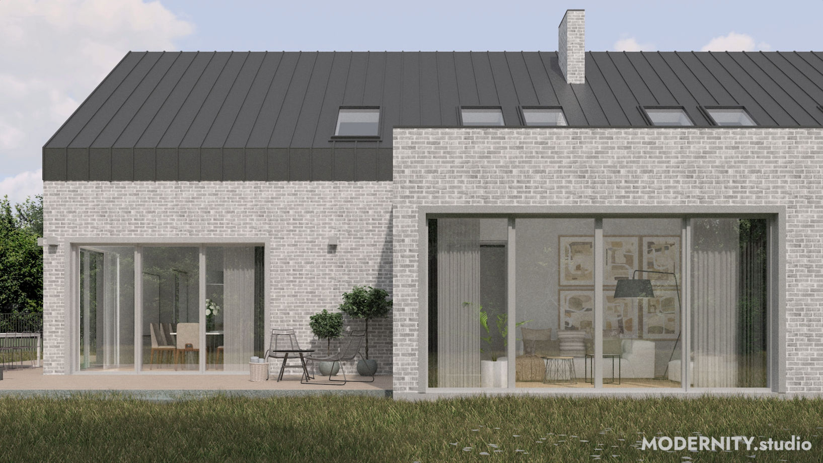 Projekt architektoniczny domu jednorodzinnego pod Łodzią