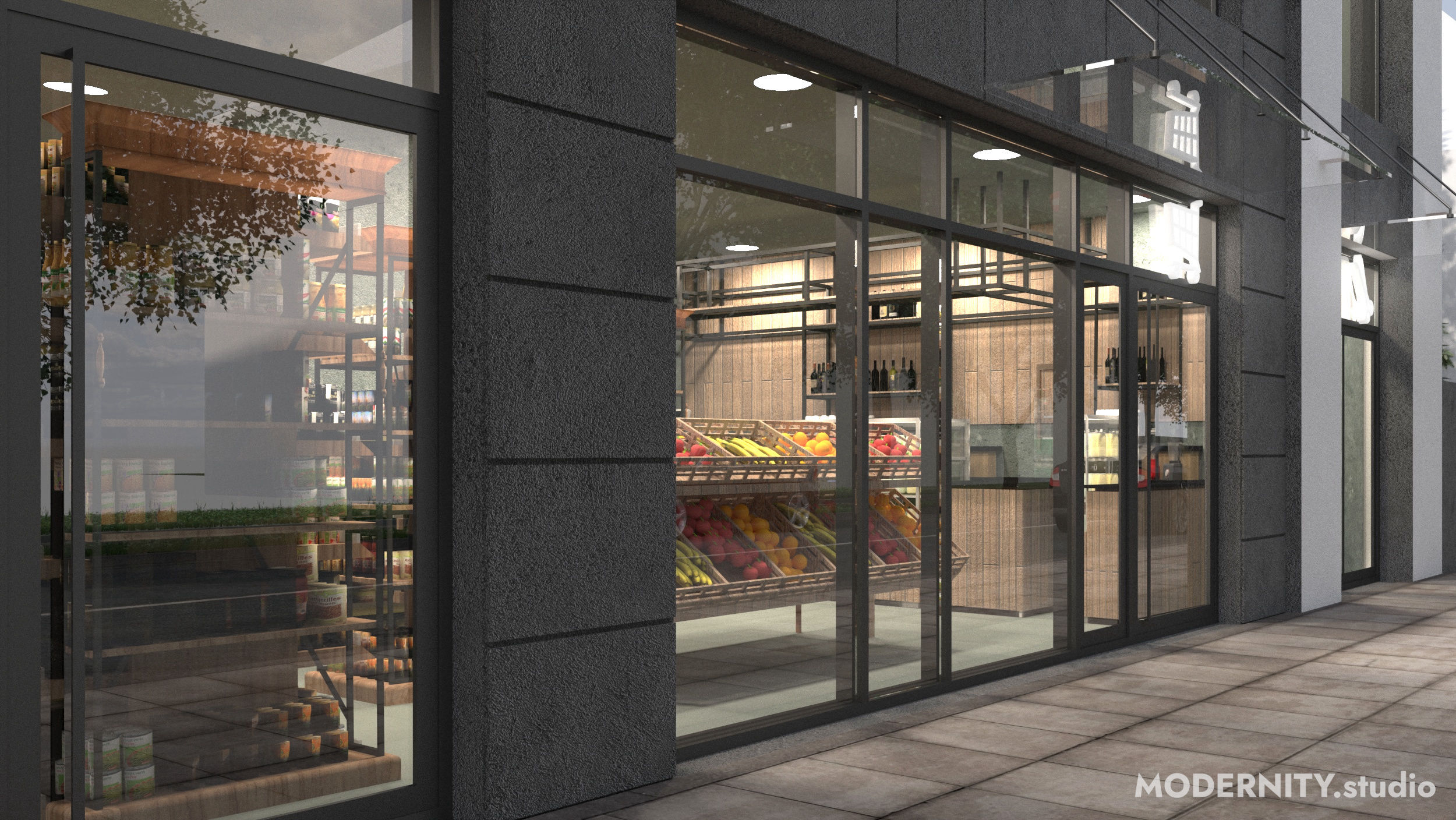 Projekt architektoniczny budynku usługowego w Pabianicach