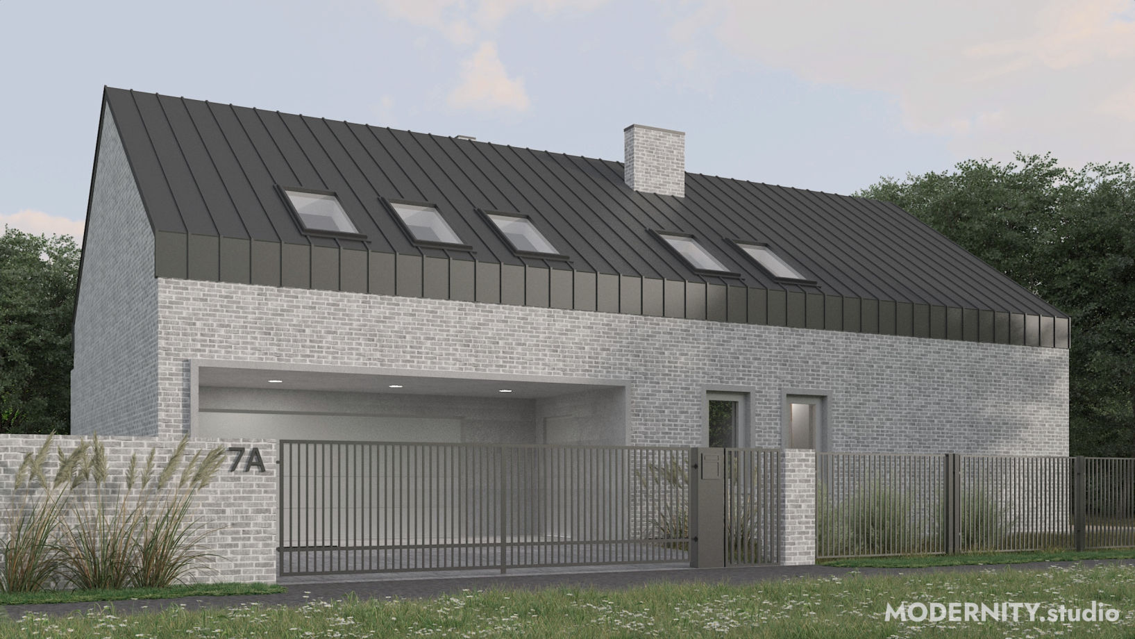 Projekt architektoniczny domu jednorodzinnego pod Łodzią